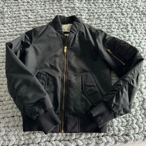 Vintage Aritzia Black Bomber Jacket XS
